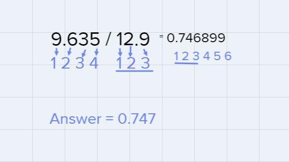 Perform The Followingmathematical Operation, Andreport The Answer To Thecorrect Number Of Significantfigures.9.635