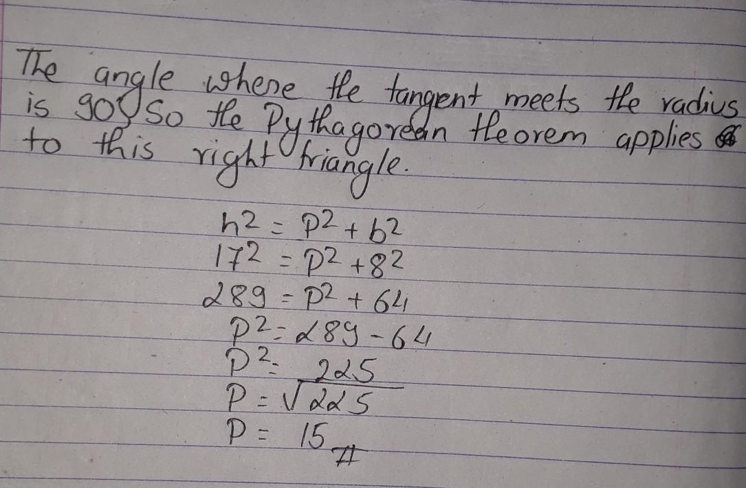 Find The Length Indicated. Assume That Lines Which Appear To Be Tangent Are Tangent.