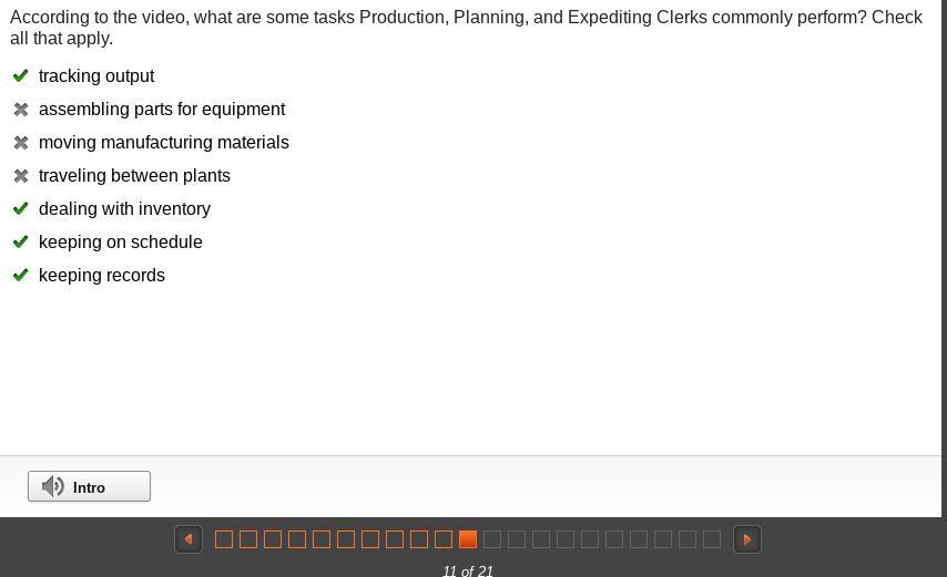 According To The Video, What Are Some Tasks Production, Planning, And Expediting Clerks Commonly Perform?Check