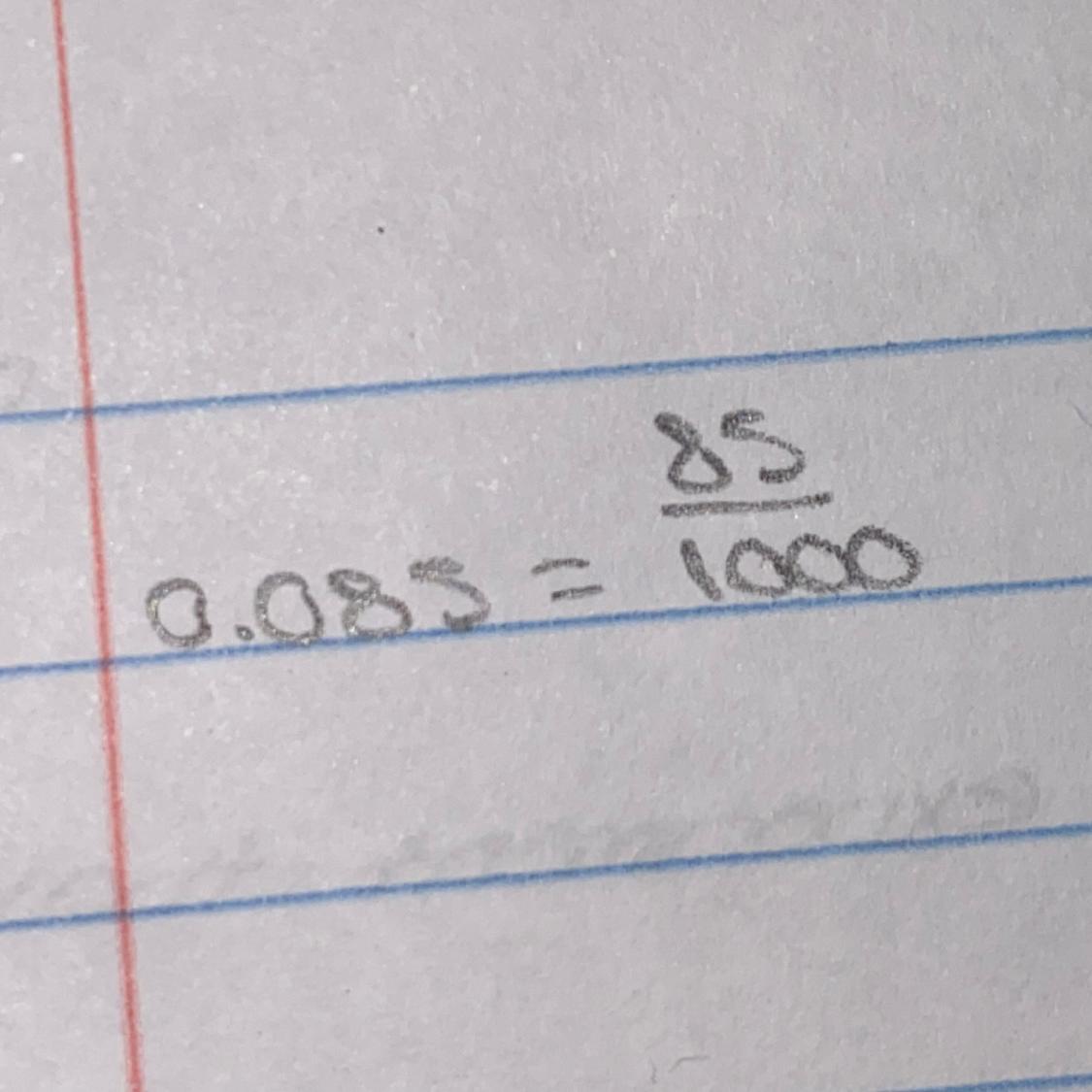 Is 0.085 Greater Or Lesser Than 85 Thousandths