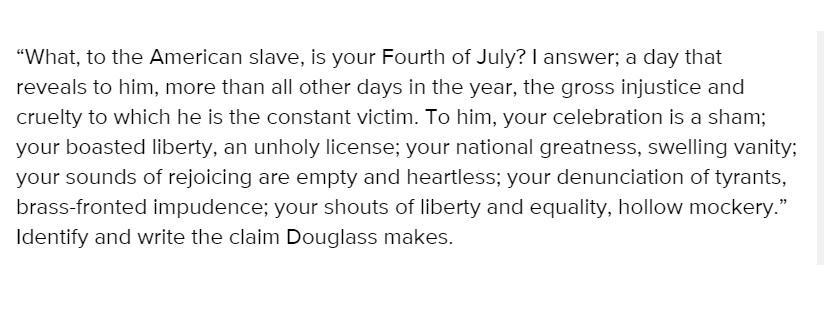 What, To The American Slave, Is Your Fourth Of July? I Answer; A Day That Reveals To Him, More Than All