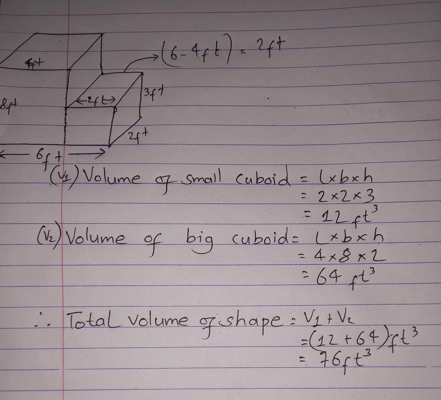 Plsss Helppp Need It Fastt .. What Is The Volume Of This Figure Answer Your Answer In The Box . 4ft 3ft