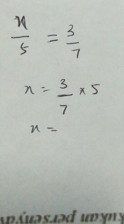 Help Me What Is X/5-3/7