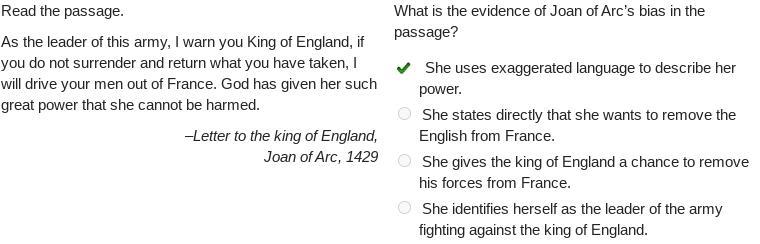 WILL GIVE BRAINLIST!!!! LOTS OF POINTS!!Read The Passage.As The Leader Of This Army, I Warn You King