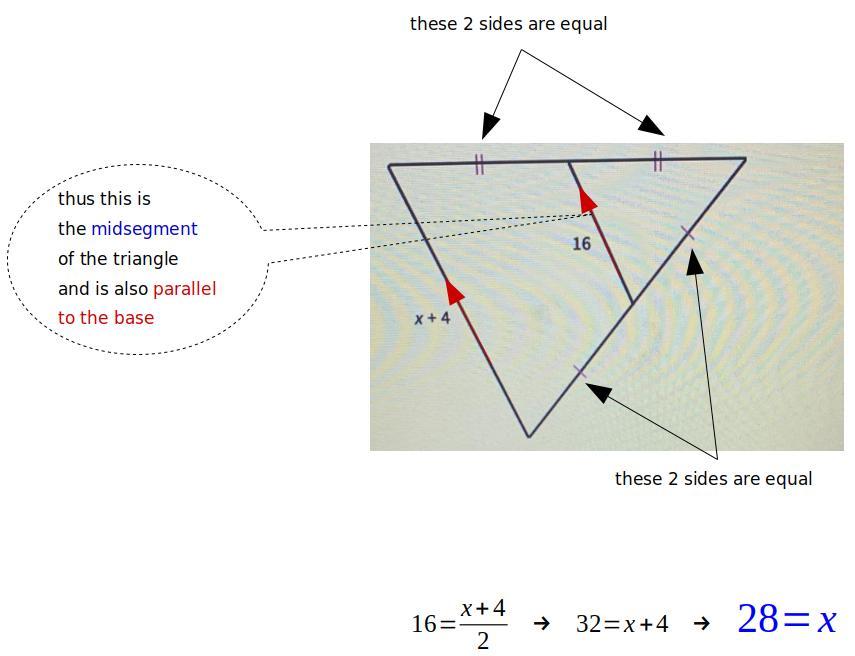 What Is The Value Of X? Midsegments Of Triangles 