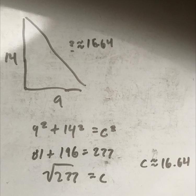 To The Nearest Tenth, What Is The Length Of The Hypotenuse Of A Right Triangle Whose Legs Are 9 Centimeters