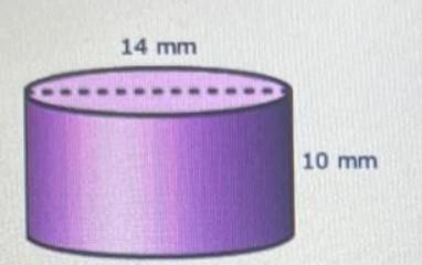 What Is The Volume (V) Of The Cylinder Shown Below ? Use 3.14 For .