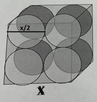 Extra Credit:8 Congruent Spheres Are Packed Into A Cube Withedge Length X So That Each Sphere Is Tangent