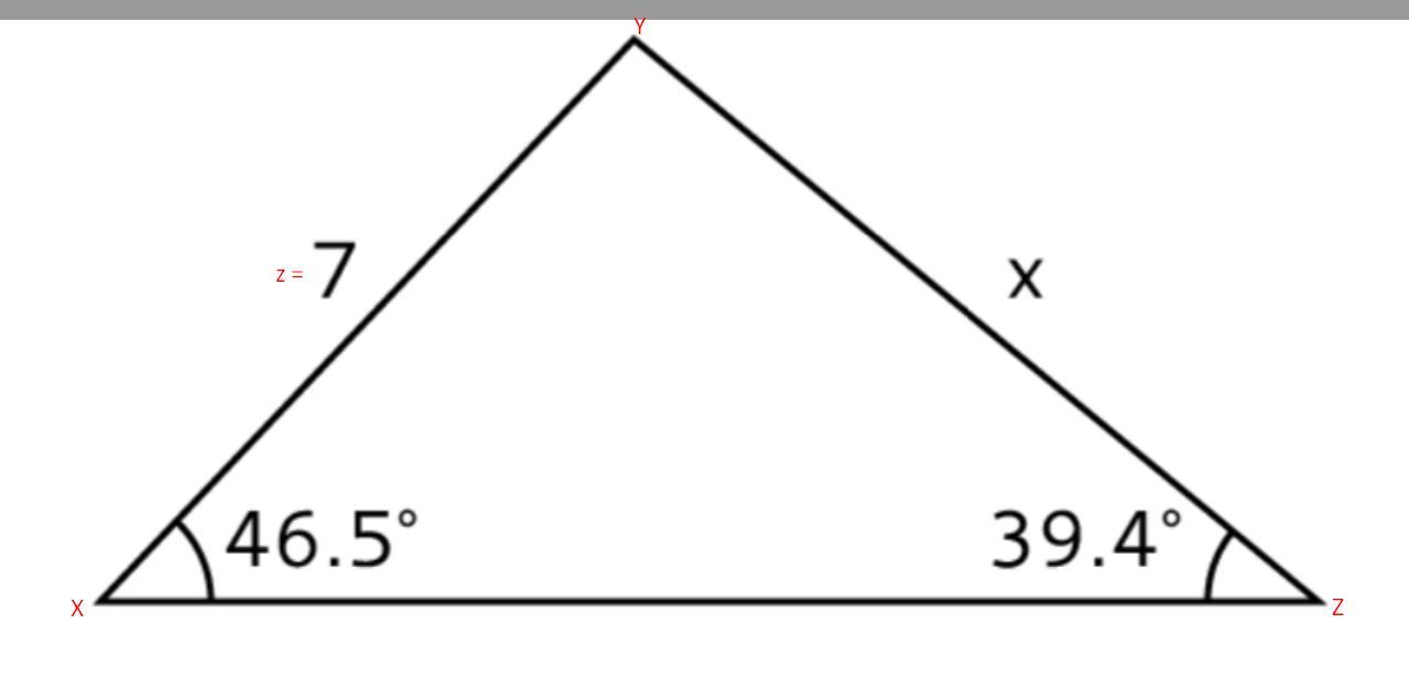 Find The Value Of X, To The Nearest Tenth Of A Unit.