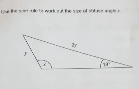 How Do You Use The Sine Rule To Work Out An Obtuse Angle?