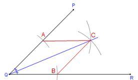 It Is Possible To Bisect Any Given Angle Using Only A Straightedge And A Compass.
