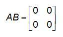 QUESTION 1Given A N X M Matrix A And M X P Matrix B, If AB = 0 Then A = 0 Or B = 0.TrueFalseQUESTION