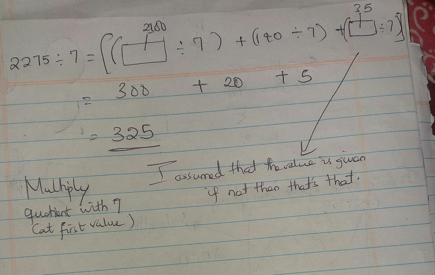 Complete The Equation To Fing The Quotient Of 2,2757