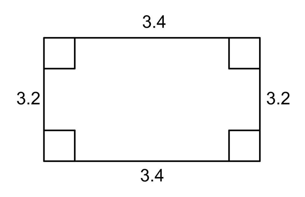 Cecile Drew A 4-sided Figure. It Had 2 Sides That Were 3.4 Centimeters Long And 2 Sides That Were 3.3