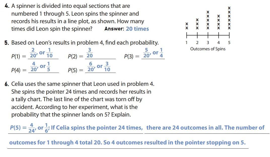 8 Use The Results Of Problem 5 And Problem 6. Find Thesum Of All The Probabilities For Leon's Experiment