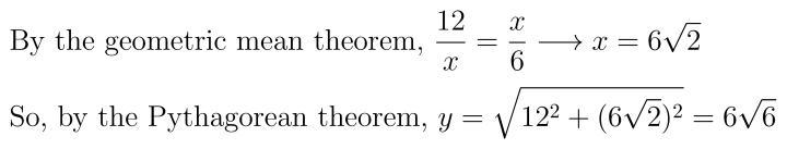 Find X And Y Y 12 X 6