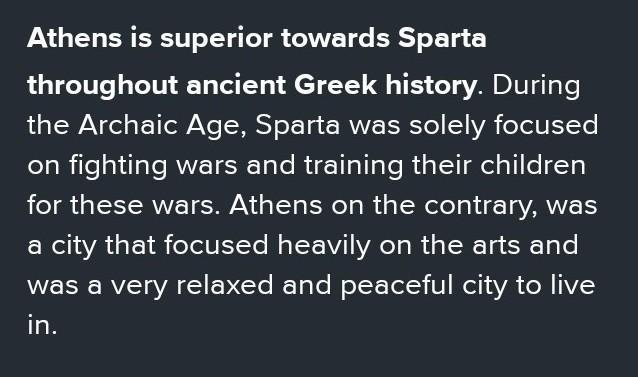 How Is Athens Art Better Than Spartas Art 