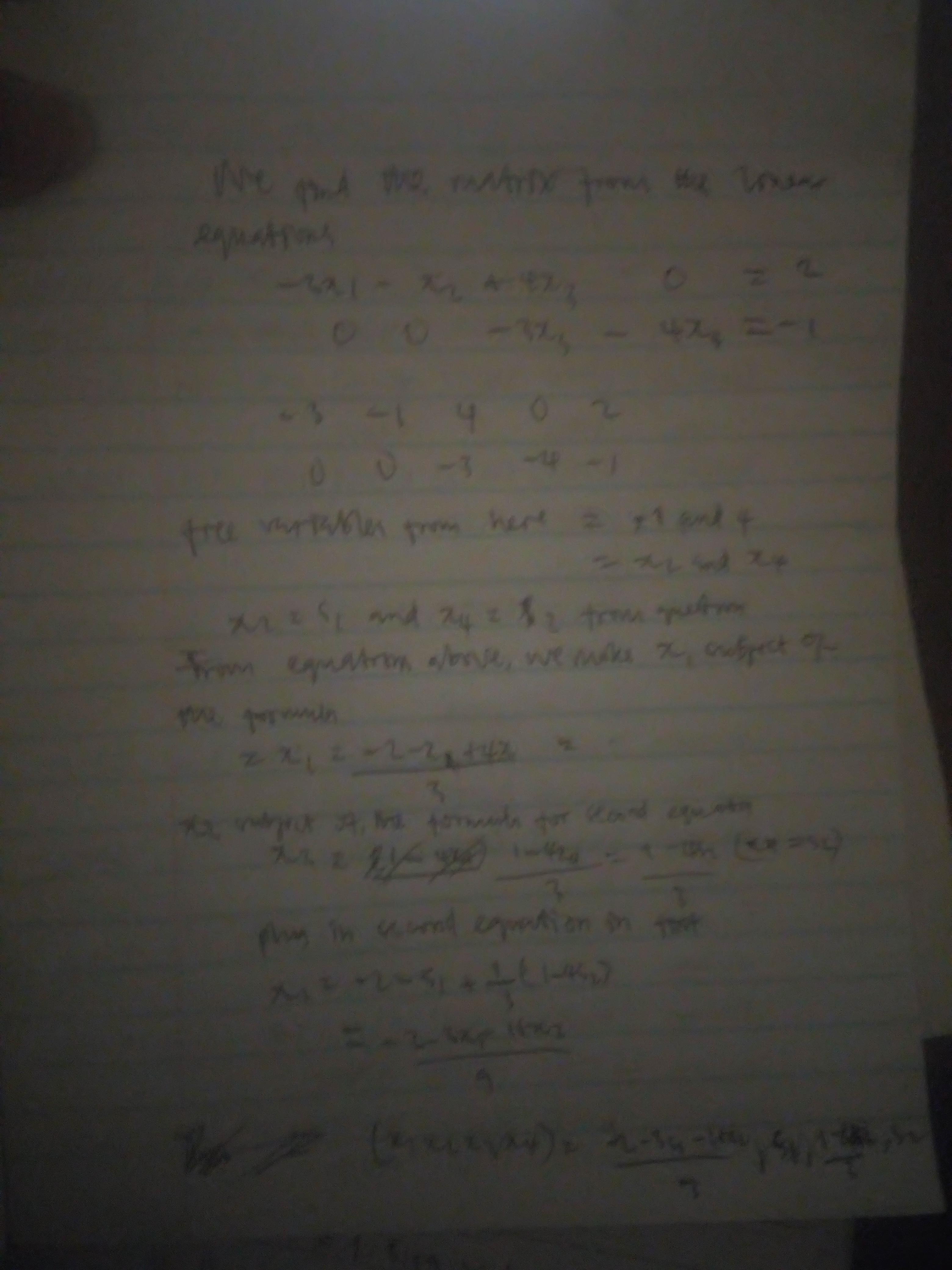 Find The Set Of Solutions For The Linear System Use S1, S2, Etc. For The Free Variables If Necessary.