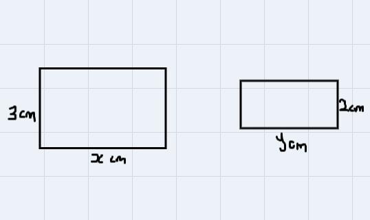 Together, The Areas Of The Rectangles Sum To 30 Square Centimeters. 