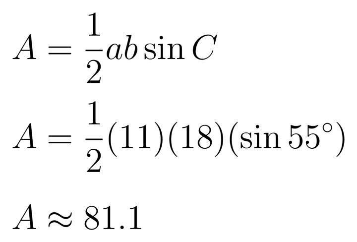 I Need Help Finding The Area Of A Triangle! Here Is A Picture I Have To Find The Area Of Triangle ABC