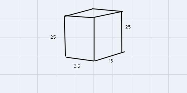 Use A Net To Find The Surface Area Of The Prism.25 Cm3.5 Cm13 CmThe Surface Area Of The Prism Is (Simplify