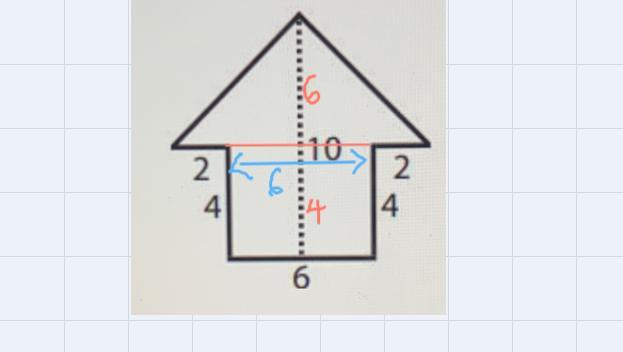 Find The Area Of The Composite Figure Below. Round Your Answer To The Tenths.