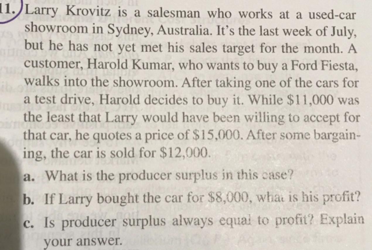 Larry Krovitz Is A Salesman Who Works At A Used-car Showroom In Sydney, Australia. Its The Last Week