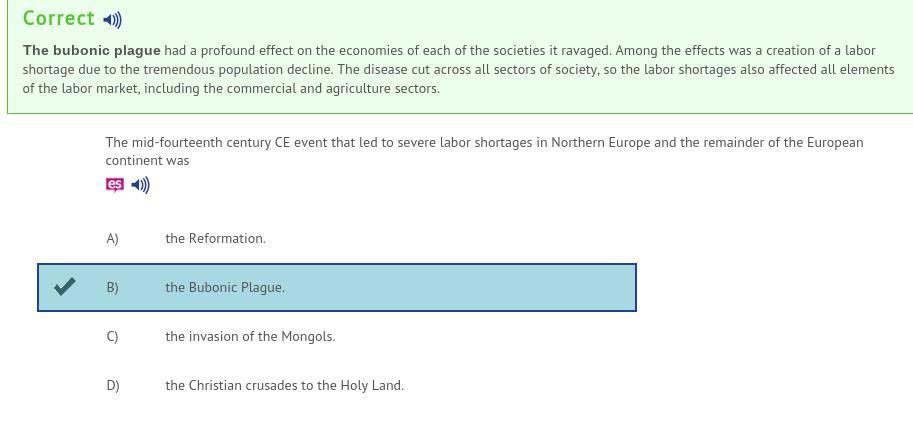 The Mid-fourteenth Century CE Event That Led To Severe Labor Shortages In Northern Europe And The Remainder