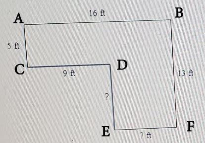  2 3 4 Find The Missing Side Length. Assume That All Intersecting Sides Meet At Right Angles. Be Sure