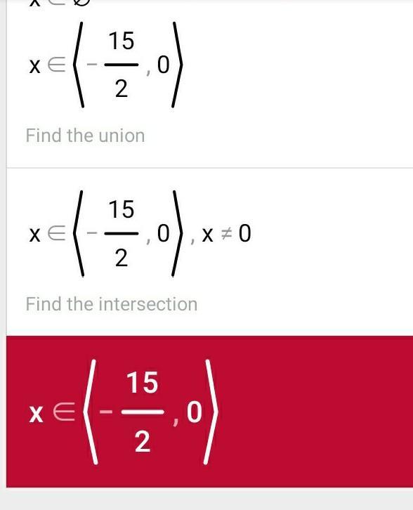 What Is The Solution Of 1/x+1/3&lt;1/5 ?