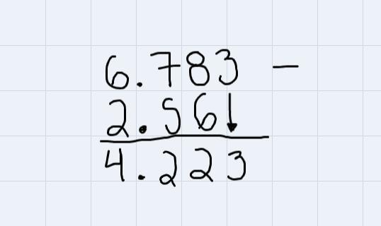 How Many Significant Figures Will There Be In Answer To The Following Problem?6.783 - 2.56 =