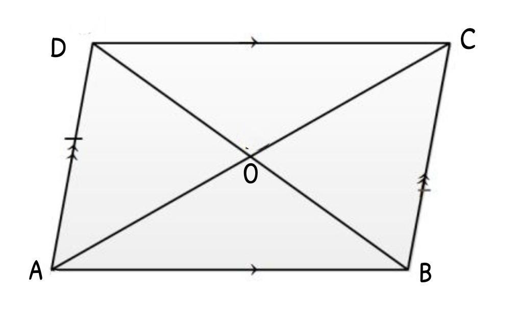 Prove That The Diagonals Of A Parallelogram Bisect Each Other