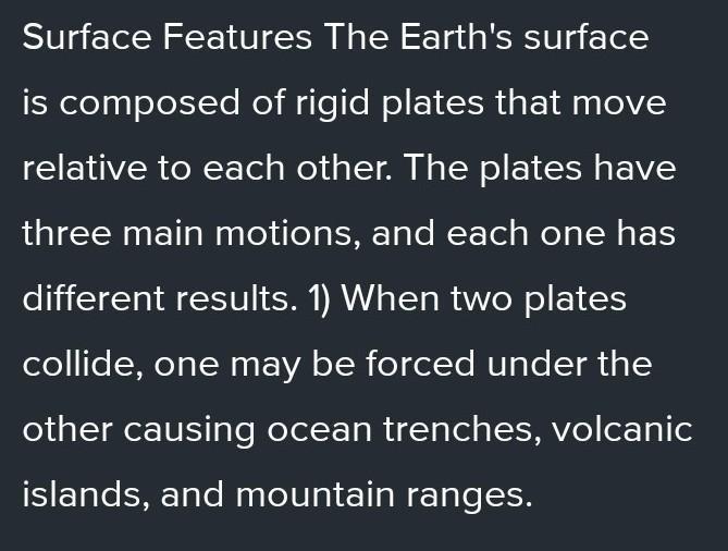 What Feature Of Earth's Surface Is Discussed In This Box?