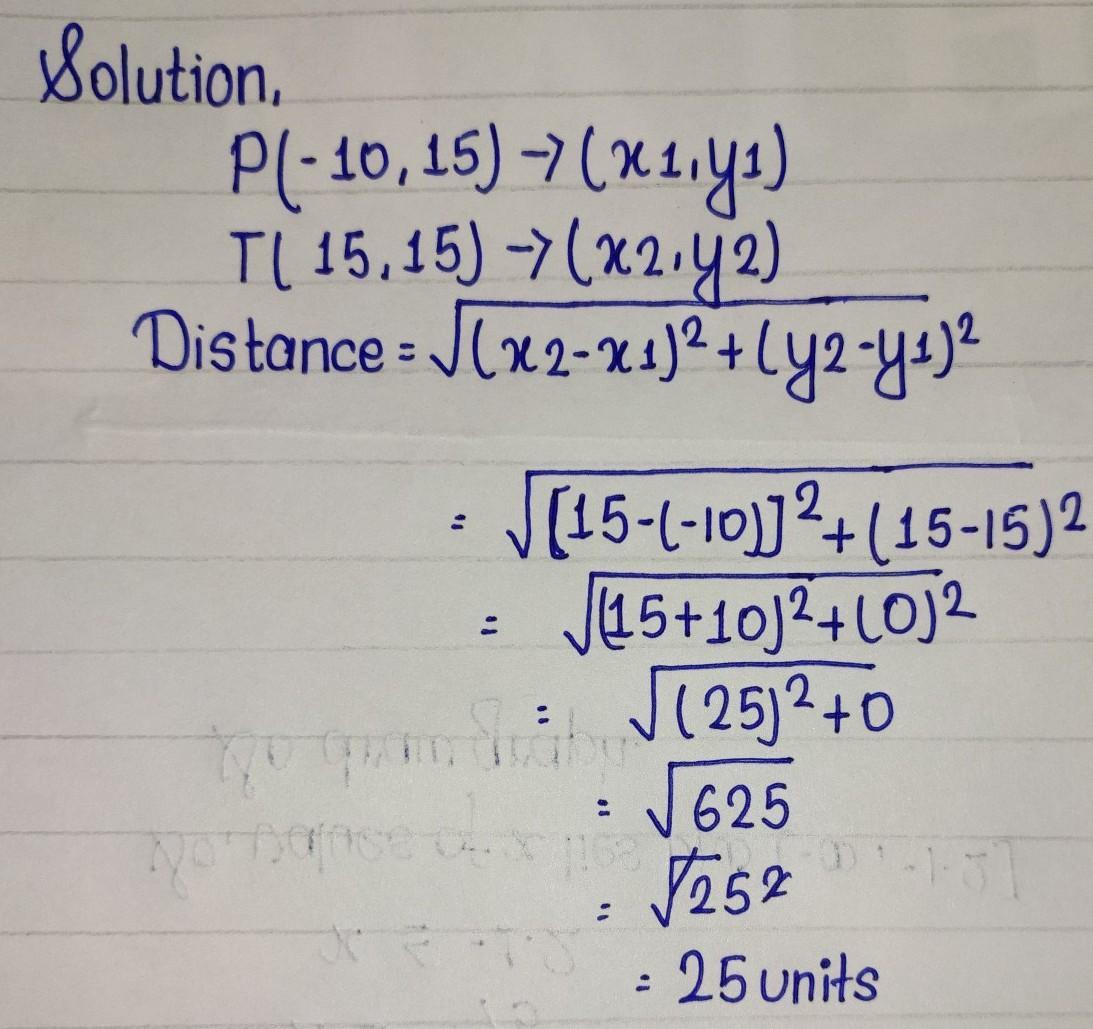 The Distance Between P And T On The Coordinate Grid Is ___ Units. (Input Whole Numbers Only.