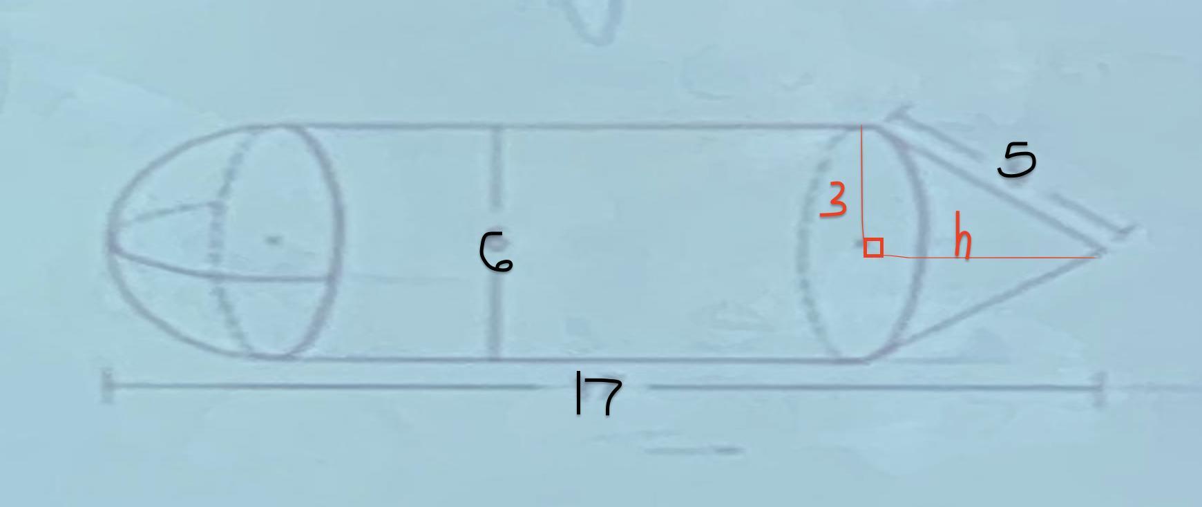 Whats The Height Of The Cylinder? Is It 6? Or Do I Have To Find It With The 17. Is It 10?PLS HELP