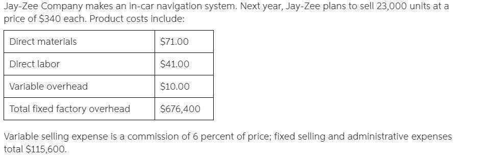 1. Calculate The Sales Commission Per Unit Sold. If Required, Round Your Answers To The Nearest Dollar.