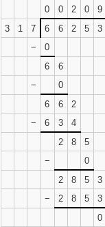 How To Work Out 66,253 Divided By 317?