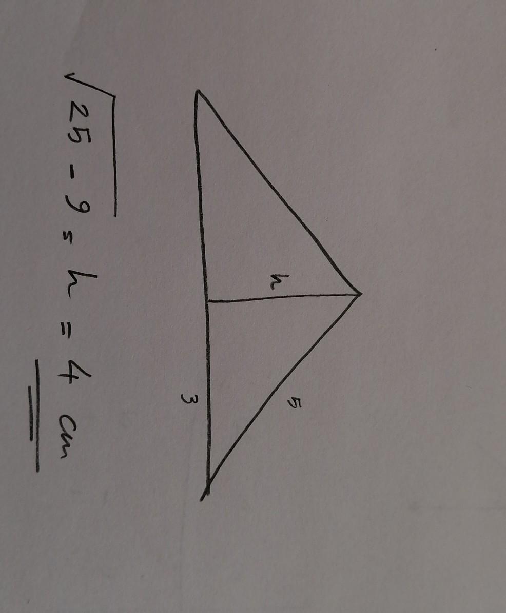 The Sides Of A Triangle Are 5 Cm, 5 Cm And 6 Cm. The Altitude Of The Longest Side Is