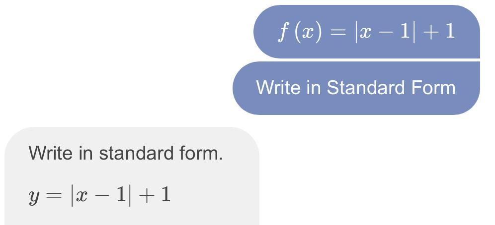 Solve The System Of Equations , G(x) = 3x + 2 And F(x) = |x-1|+1