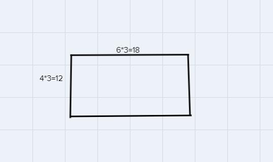 A Rectangle With A Base Of 6 And Height Of 4 Has Been Scaled With A Scale Factor Of 3. What Is The Area