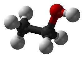 A Molecule Of Ethanol Has Two Carbon Atoms, Six Hydrogen Atoms, And One Oxygen Atom. A Ball-and-stick