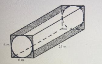 Find The Volume Of The Shaded Solid. Round Your Answer To 2 Decimal Places If Necessary. Use 3.14 When