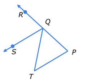 QSPT. Complete The Proof That MP+mT=mRQT Without Using The Triangle Angle Sum Theorem.