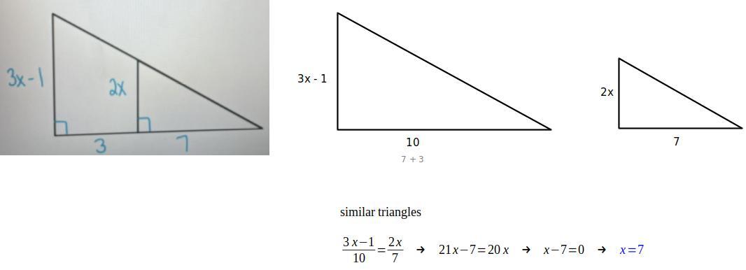 What Value Of X Is Needed To Prove The Trianglesare Similar?