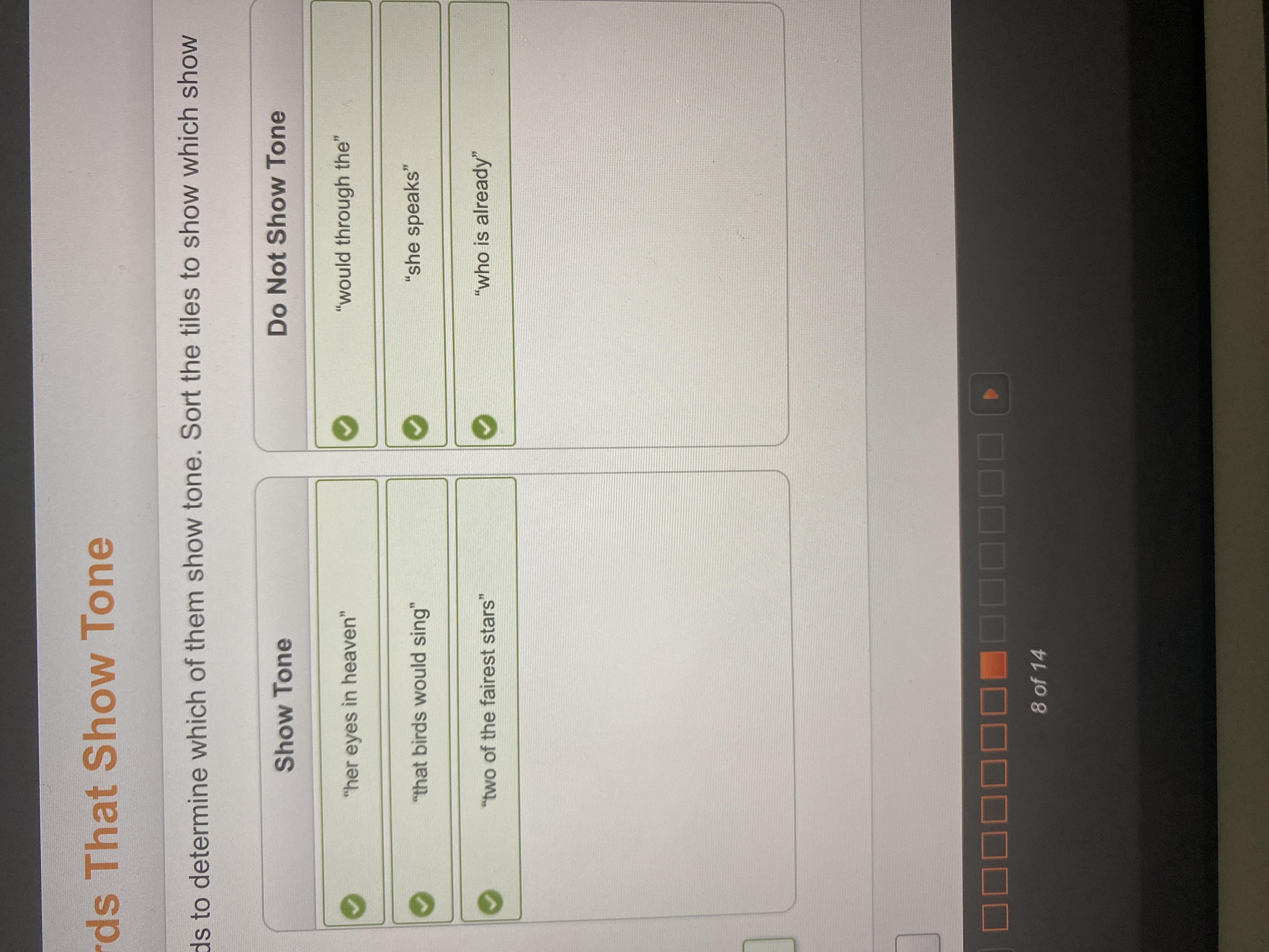 InstructionActiveIdentifying Words That Show ToneQuickCheckUse The Connotations Of Romeo's Words To Determine