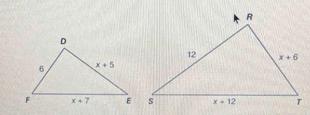 Which Equation Correctly Solves For X In RST?