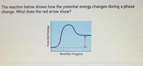 The Reaction Below Shows How The Potential Energy Changes During Achemical Reaction. How Is The Change