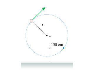 A 60 G Ball Is Tied To The End Of A 50-cm-long String And Swung In A Vertical Circle. The Center Of The