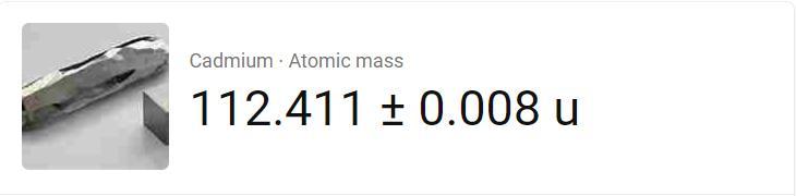 Atomic Mass = 48a. Cadmiumb. Titaniumc. Oxygend. Krypton