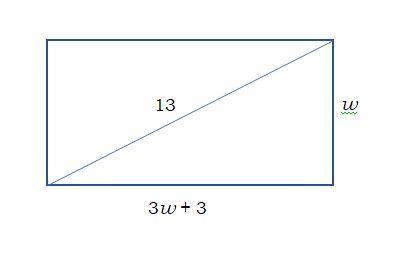 An Architect Wants To Draw A Rectangle With A Diagonal Of 13 Centimeters. The Length Of The Rectangle